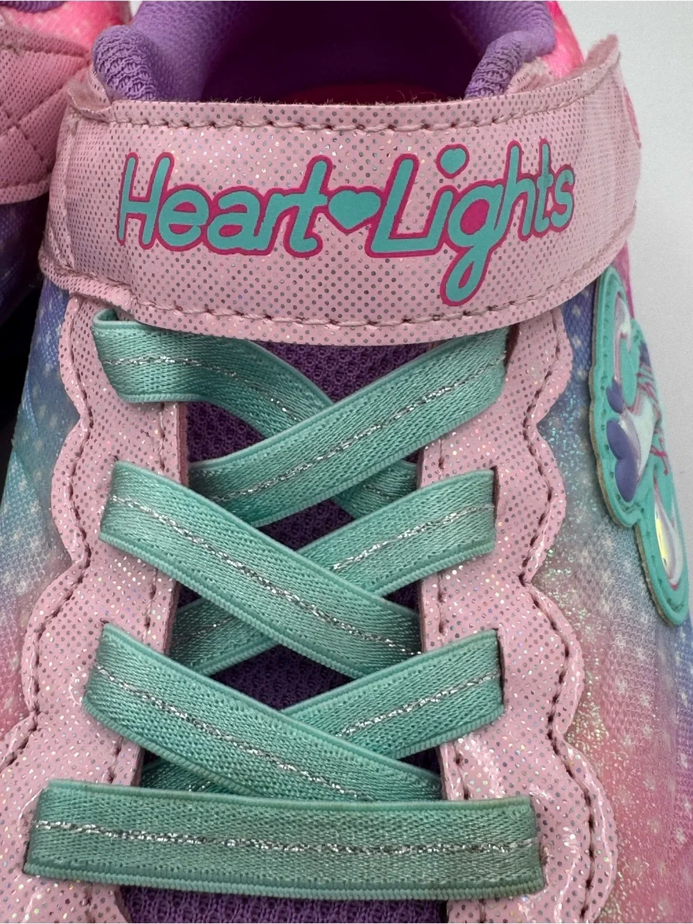 Skechers ‘Simply Love’ Flutter Heart Lights Multi-Color Light Up Sneakers